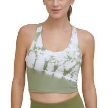 DKNY Womens Cropped Racerback Tank Top color Olive Size L - $52.73