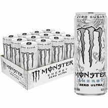 Monster Energy Ultra Zero Sugar Energy Drinks 16 Fl Oz cans Ultra Zero, ... - £29.56 GBP