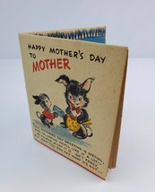 Vintage Hallmark Mothers Day Large Fold-out Greeting Card thick paper stock - $10.29
