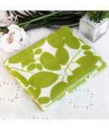 [Green Leaves] Japanese Coral Fleece Baby Throw Blanket  - £10.21 GBP