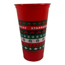 2020 Starbucks Reusable Holiday Red Cup 16oz Christmas Xmas Grande / No Lid Red - $13.09