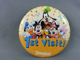 Disneyland Pin - First Visit Pin - Celluloid Pin - £11.73 GBP
