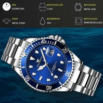 Waterproof Men Watch Classic Stainless Steel Quartz Business Luminous Wr... - £21.88 GBP