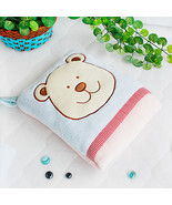 [Blue Bear] Fleece Throw Blanket ravel Pillow Blanket  - £17.57 GBP