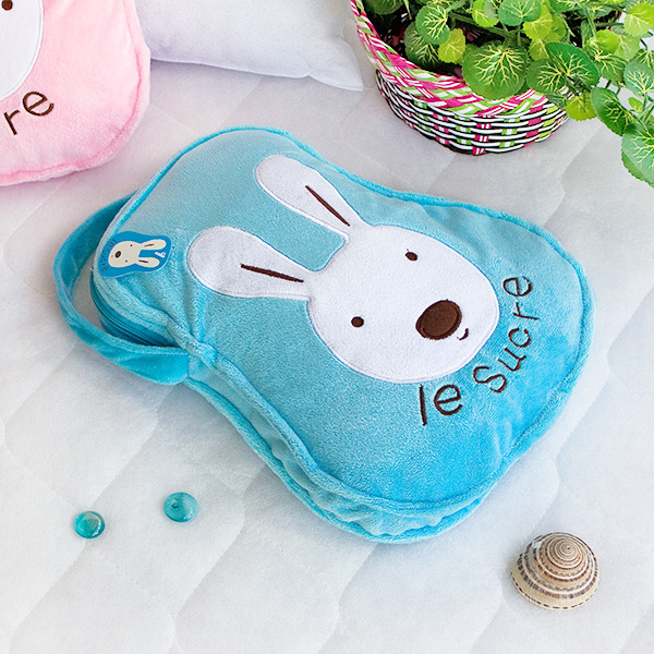 [Sugar Rabbit - Blue] Throw Blanket Travel Pillow Blanket