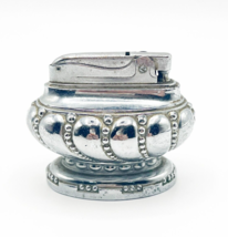 1930's Ronson Silver Plate "CROWN" Tobacciana Table Lighter - $33.81
