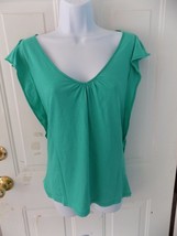 New York &amp; Company Green Batwing Blouse Shirt Size S Women&#39;s - £16.09 GBP