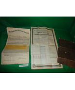 4 piece Antique Insurance Policy Paperwork Documents early 1900&#39;s NY CT ... - £51.13 GBP