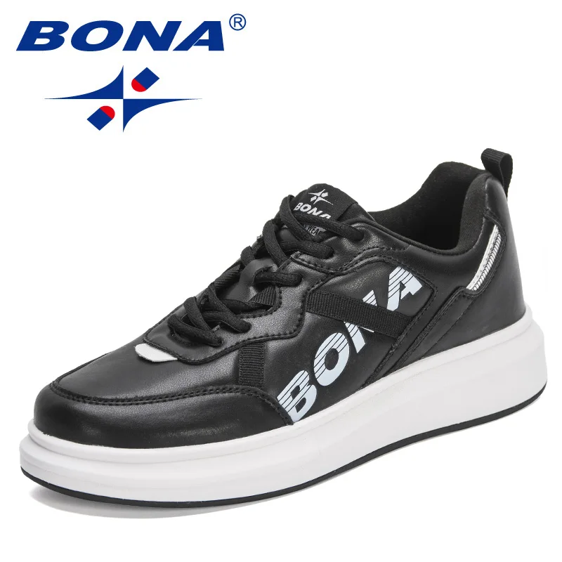 BONA 2024 New Designers Platform Casual Shoes  Up Comfortable Men Wal  Light  Ma - £178.95 GBP