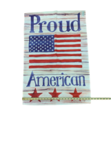 American Stars Garden Spring House Flag Banner 27” x 38&quot; Colorful - £7.52 GBP