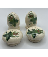 Salt and Pepper Shakers 2 sets Ivory Hand Painted  Lexington Roses Red Wing - £18.45 GBP