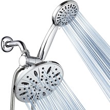 Enjoy A Luxurious Rain Showerhead And A 6-Setting Handheld Shower, Chrome. - $31.97