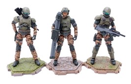 Halo Infinite UNSC Marine 3 Pack Figure 3.75&quot; World of Halo Exclusive NO BOX - £29.26 GBP