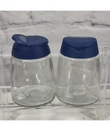 Ikea Salt &amp; Pepper Spice Shakers Blue Lid with Shaker &amp; Pour - £7.81 GBP