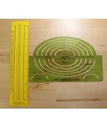 Lot of 2 Rulers Haberule VTG 10 Type Gauge 1963 Point Size &amp; Rapidesign ... - €12,92 EUR