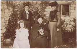 Postcard RPPC Solemn Family Of Ladies Four Generations - £3.91 GBP