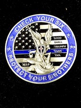 Challenge Coin - Check Your Six - Protect Your Brothers - $13.69 CAD