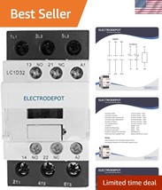 IEC-Compliant 30A Contactor: 110V Coil, 32A Motor &amp; 50A Lighting Control - $55.50