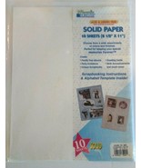 Memories Forever Scrapbooking Paper Solid 10 Sheets Acid Free 8.5&quot; x 11&quot;  - $5.93