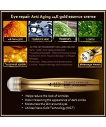  Anti-Wrinkle Anti-Aging 24K Nano Gold Essence Eye Creme Massage Roll On... - £19.94 GBP+