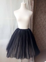 BLACK WHITE Tulle Tutu Skirt Women Custom Plus Size Puffy Tutus