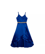Rare Editions Royal Blue High Low Dress Big Kids Size 10 - $77.17 CAD