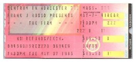 The Firm Concert Ticket Stub May 7 1985 Worcester Massachusetts Jimmy Page - £32.58 GBP