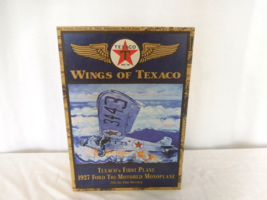 Wings of Texaco 1927 Ford Tri-Motored Mono Airplane Model 1999 Metal Mint Bank - £15.50 GBP