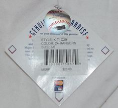 Genuine Merchandise KT1C29 MLB Licensed Texas Rangers 3 6 Month Red Jumper image 6