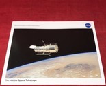 Hubble Space Telescope NASA 8x10 Photo Print Picture Floating Over Earth - $11.83