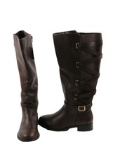 Women Boots Thalia Sodi Veronika Tall Boots Size 7 Brown - £29.19 GBP