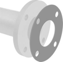 3&quot; Pipe Gasket, High-Temperature Silicone, With Bolt Holes - $186.21 MXN