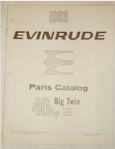 1963 Evinrude Big Twin 40 Parts List Catalog - £9.67 GBP