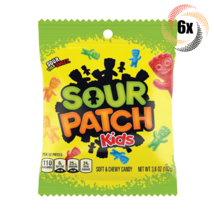 6x Bags Sour Patch Kids Original Assorted Soft &amp; Chewy Gummy Candy | 3.6oz - £14.89 GBP