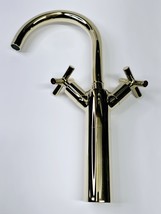 Signature Hardware 437966 Aviston Vessel Bathroom Faucet -Polished Brass *READ - €78,83 EUR