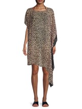 DKNY Women’s Leopard-Print Asymmetrical Dress – Suntan – Size S/M - £36.17 GBP