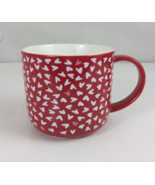 Opalhouse Stoneware Red Hearts Design Coffee Cup Mug - $11.63