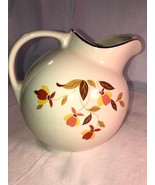 Hall Autumn Leaf 7 Inch Pitcher With Ice Lip Mint - $15.99