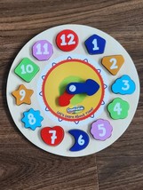 Creative Kids Wooden Learning time clock Teaching for kids  - $269.73 MXN