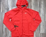 Nike Men Essential Running Full-Zip Hooded Jacket BV4870-657 Red NWT $80... - £39.83 GBP