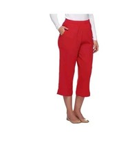 Denim &amp; Co. ~ Original Waist Stretch ~ Crop Pants with Side Pockets ~ Re... - $25.00