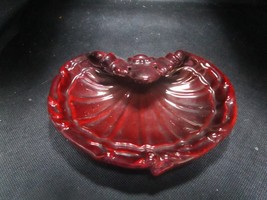 Zsolnay Hungary Shell 6 X 5&quot; Dish Dark Red [50D] - £85.10 GBP