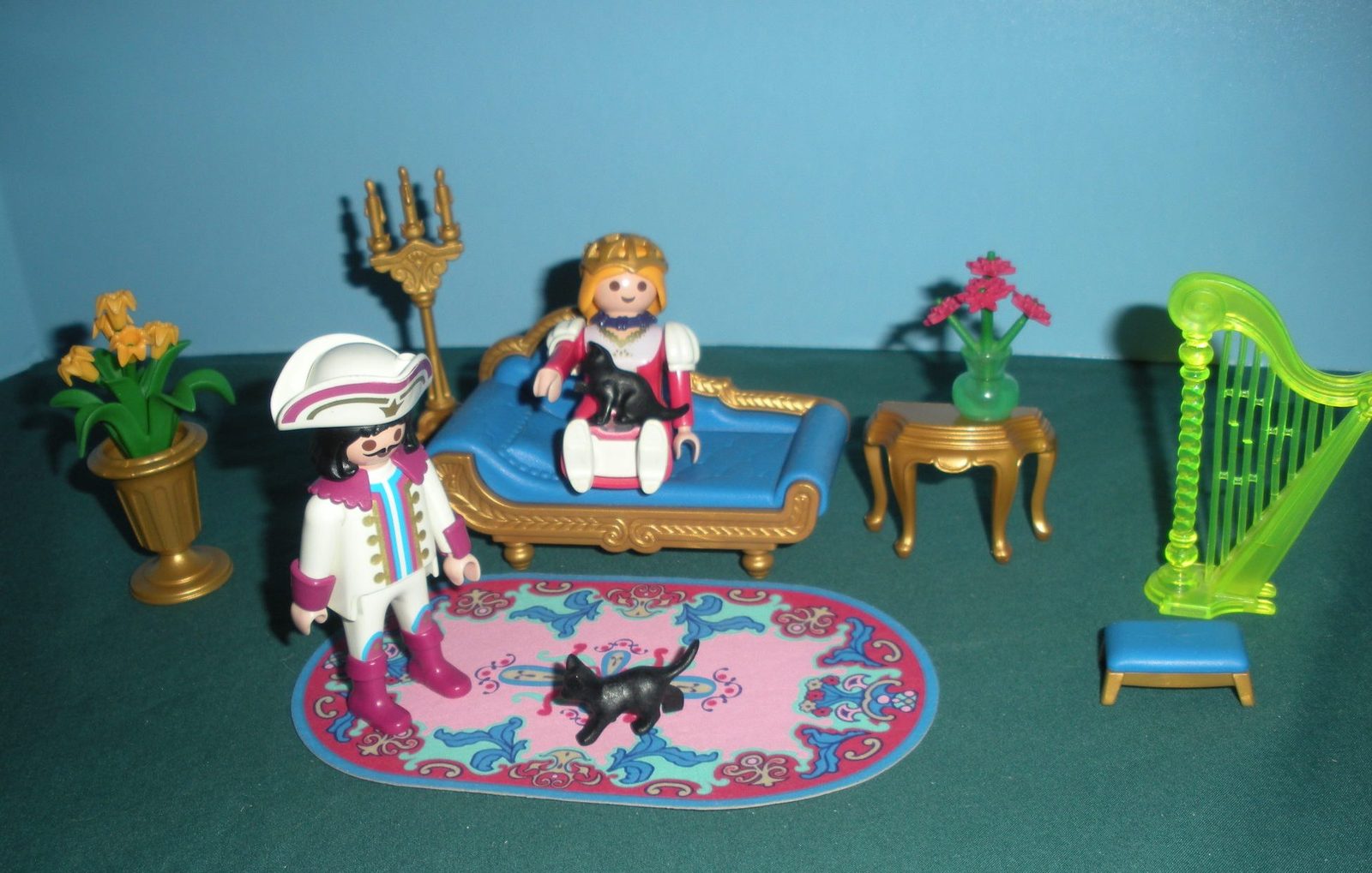 Vintage Playmobil Fairy Tale Castle #3022 Royal Salon 99.9% Comp/NR MT (ret)! - $50.00