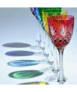 Faberge Odessa  Hock Colored  Glass set of 6  - $1,989.42 CAD