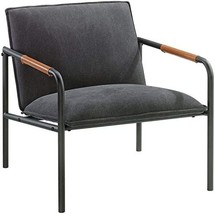Sauder Boulevard Cafe Metal Lounge Chair, Charcoal Gray Finish - £102.38 GBP