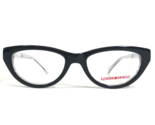 Mikli Eyeglasses Frames ML1222 C01M Black White Cat Eye Full Rim 51-18-145 - $46.53