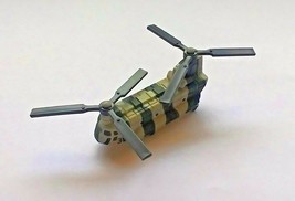 CH-47 Chinook Micro Sized Hot Wheels Transport Helicopter Green Jungle C... - $9.89