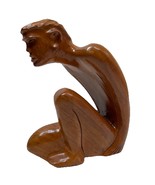 Native Vintage Wood Sculpture Resting Man Made in Hawaii By Paul Y. F. U... - $2,808.23 MXN