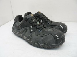 TERRA Boy&#39;s Spider Metal-Free CTCP Casual Work Shoes Grey/Black Size 6M - £28.37 GBP