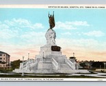 Balboa Statue and Hospital St Thomas Panama UNP WB Postcard L14 - £7.19 GBP
